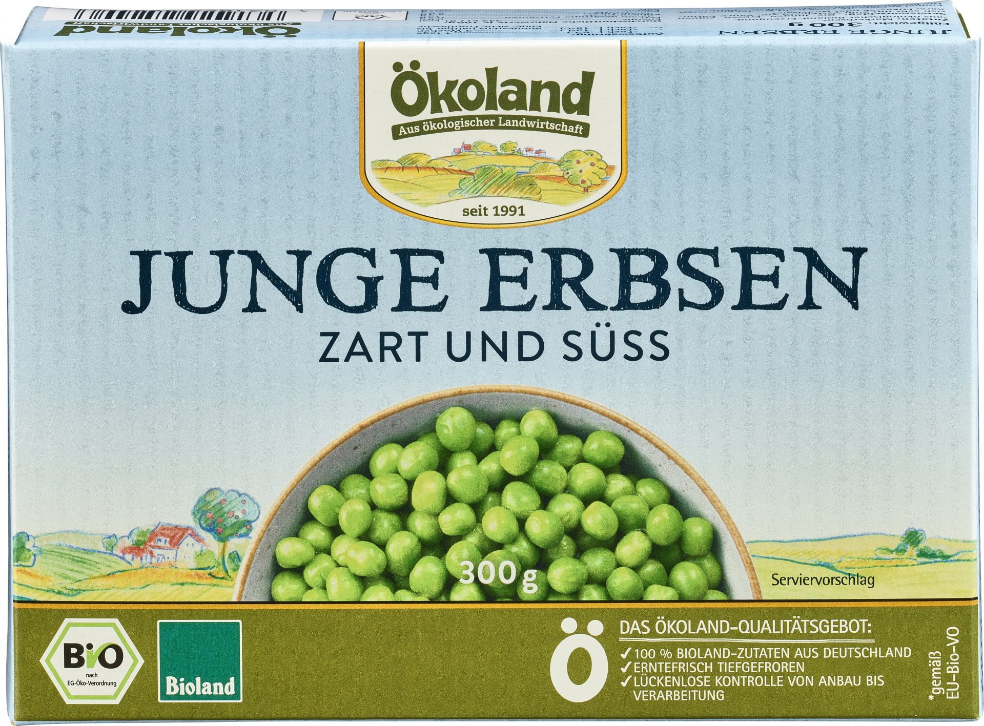 Junge Erbsen fein und süß
