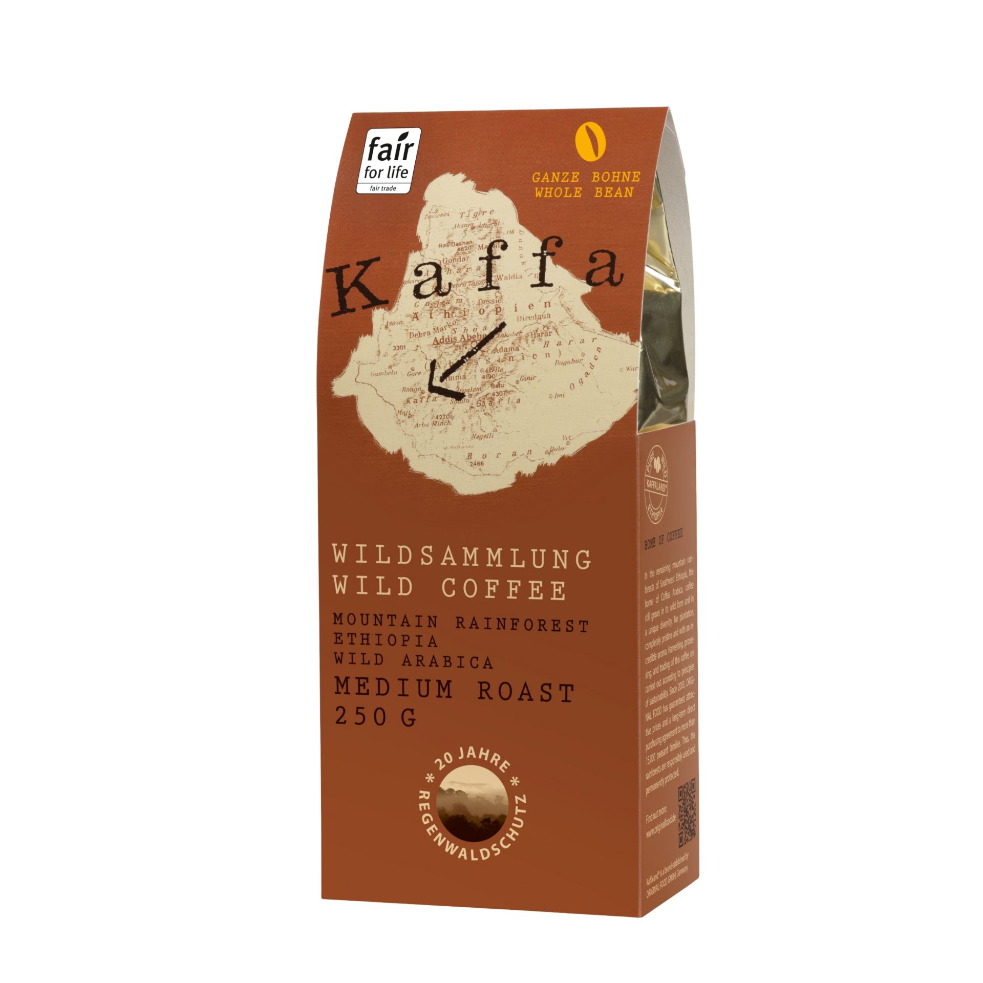 Kaffa Wildkaffee medium, Bohne