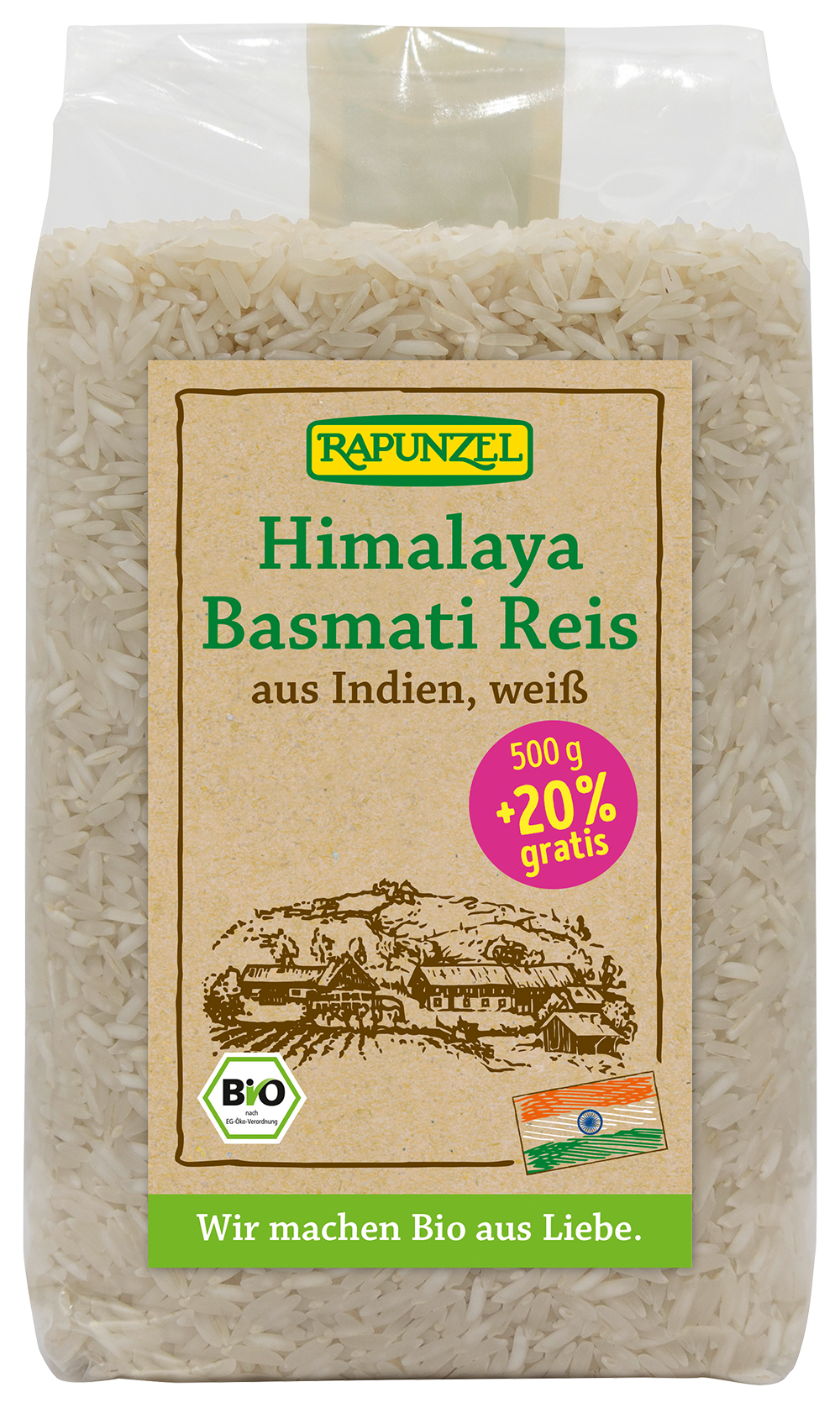Himalaya-Basmatireis, weiß