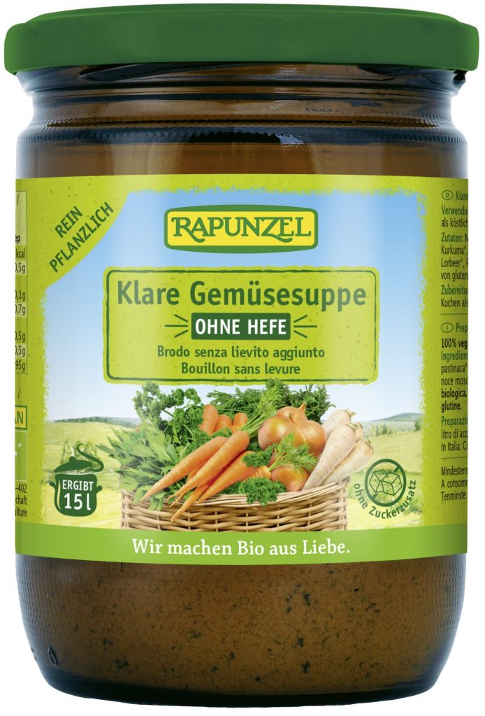 Klare Suppe ohne Hefe