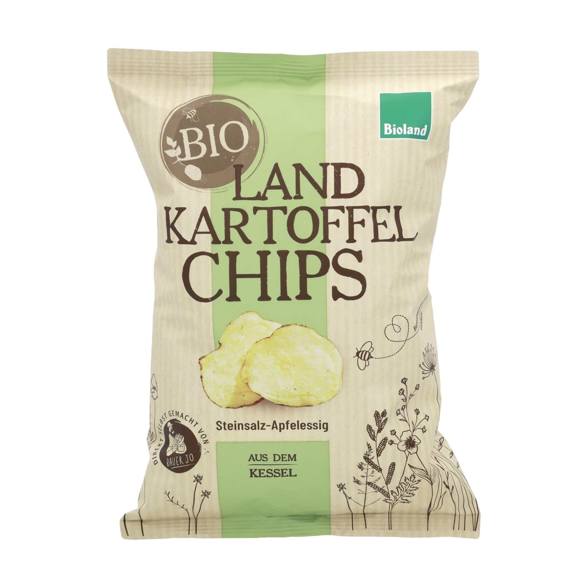 Kartoffelchips Steinsalz Apfelessig