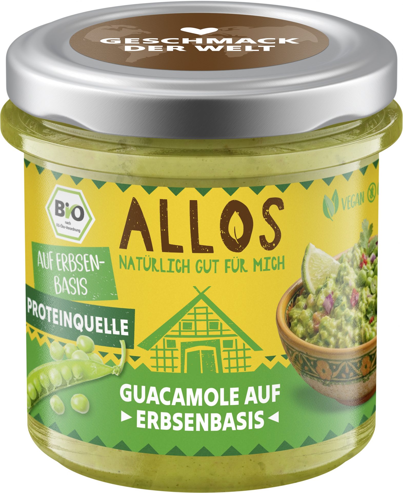 Guacamole auf Erbsenbasis