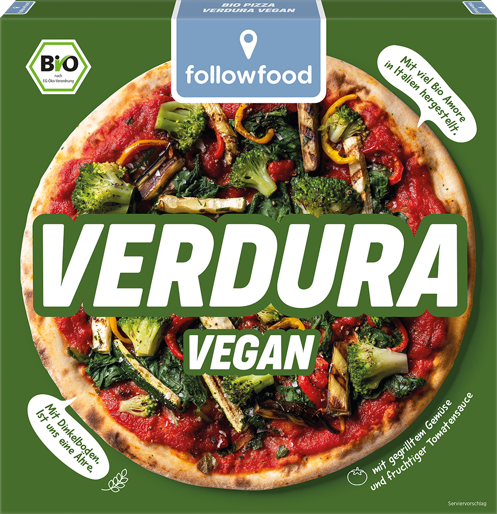 Dinkel-Pizza Verdura vegan